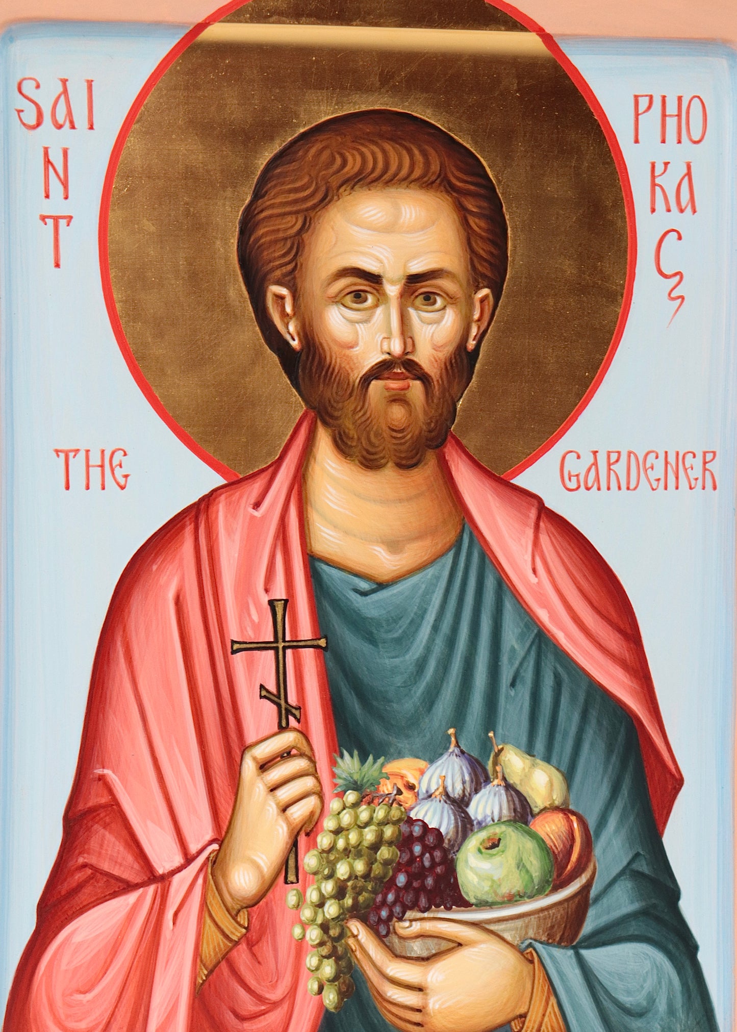 Hand-painted Icon of Saint Phocas