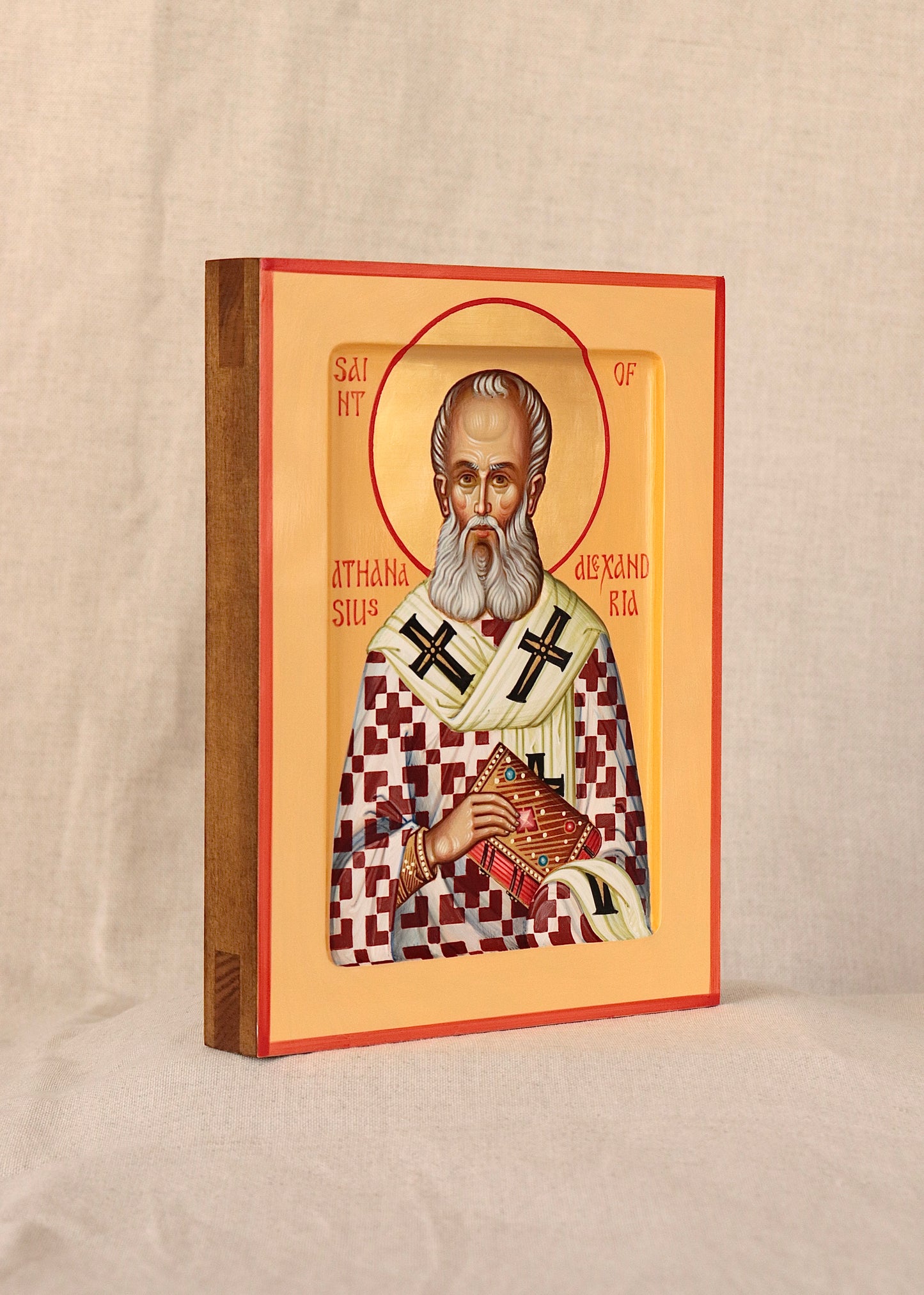 Hand-painted Icon of St. Athanasius of Alexandria