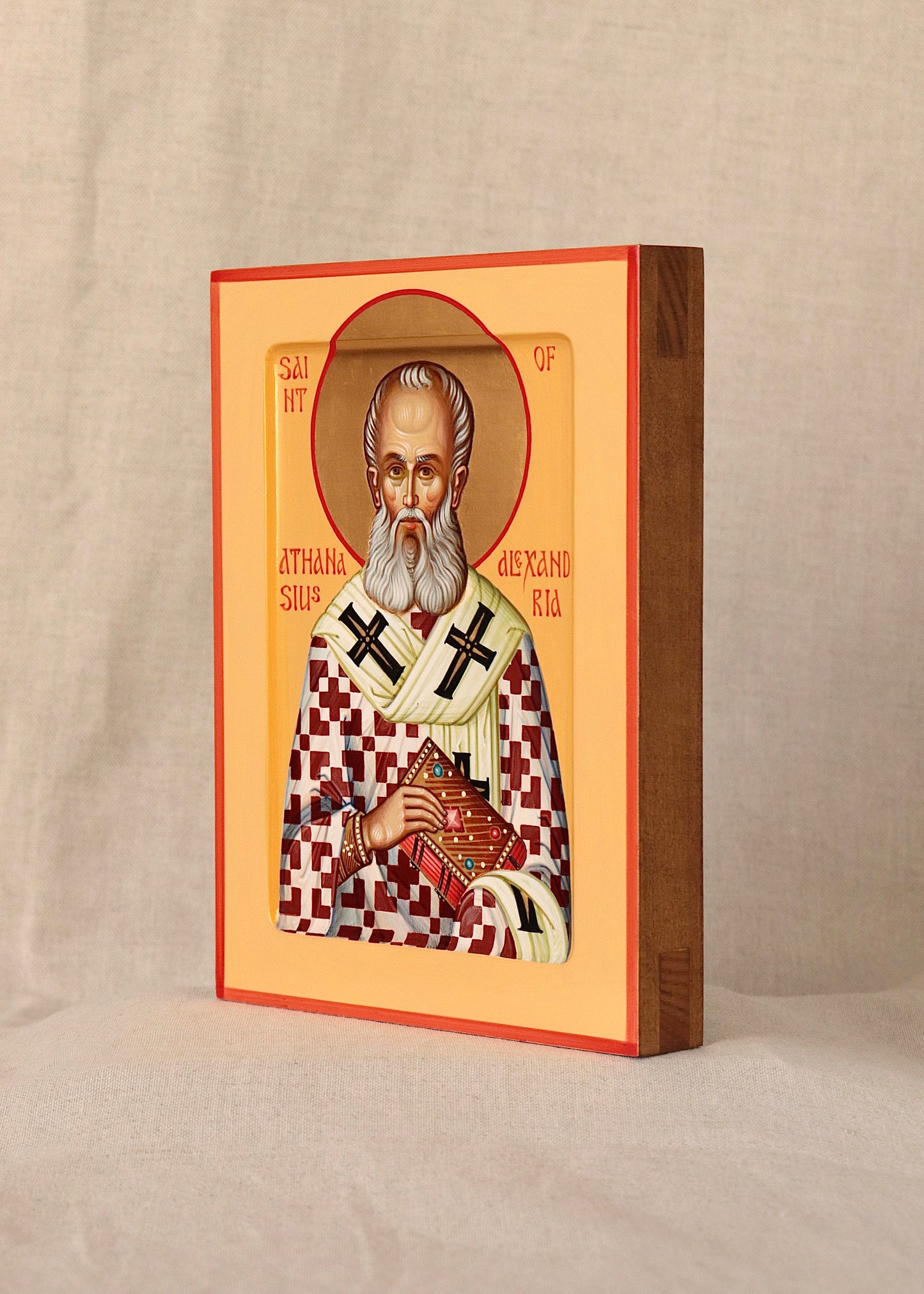Hand-painted Icon of St. Athanasius of Alexandria