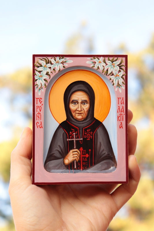 Hand-painted Icon of St.Galaktia