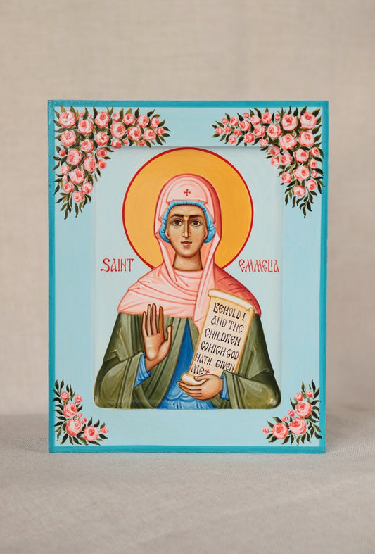 Hand-painted Icon of Saint Emilia