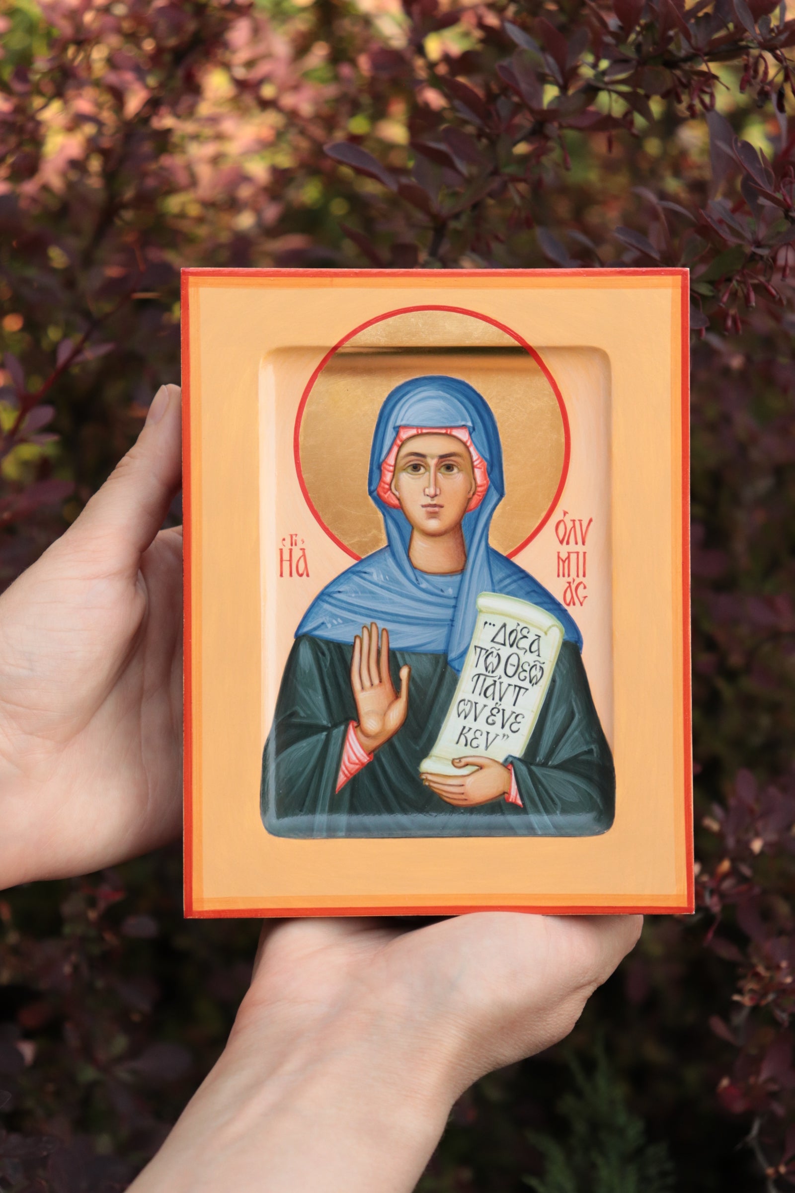 Icon of Saint Olympias the Deaconess