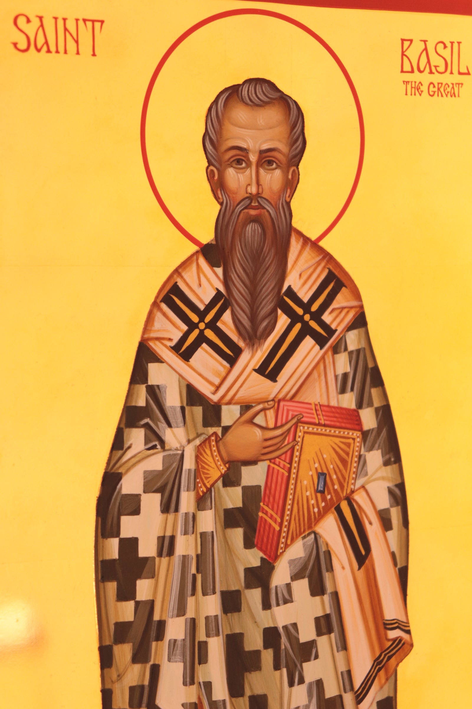 Hand-painted Icon of Saint Basil