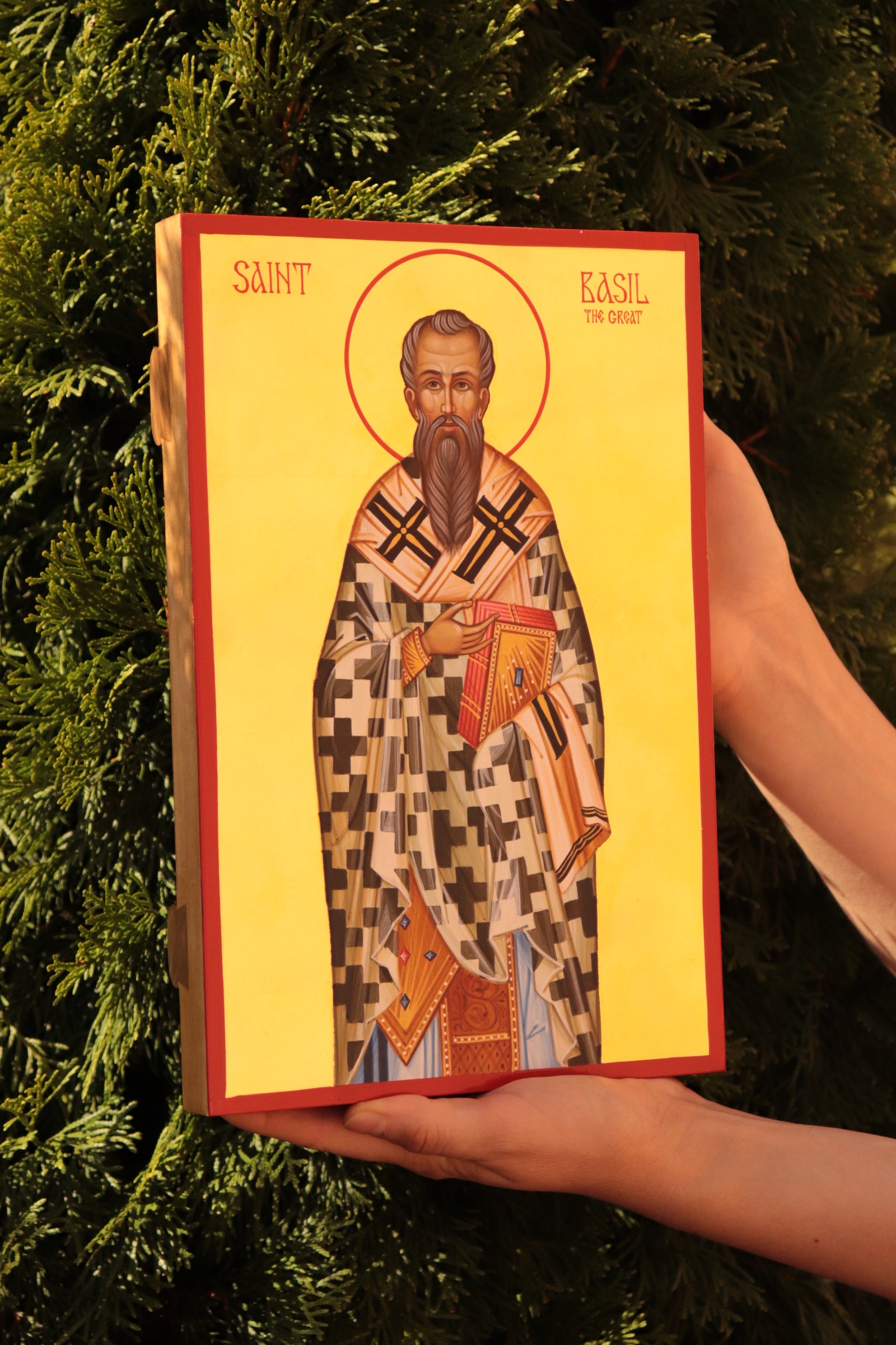 Hand-painted Icon of Saint Basil