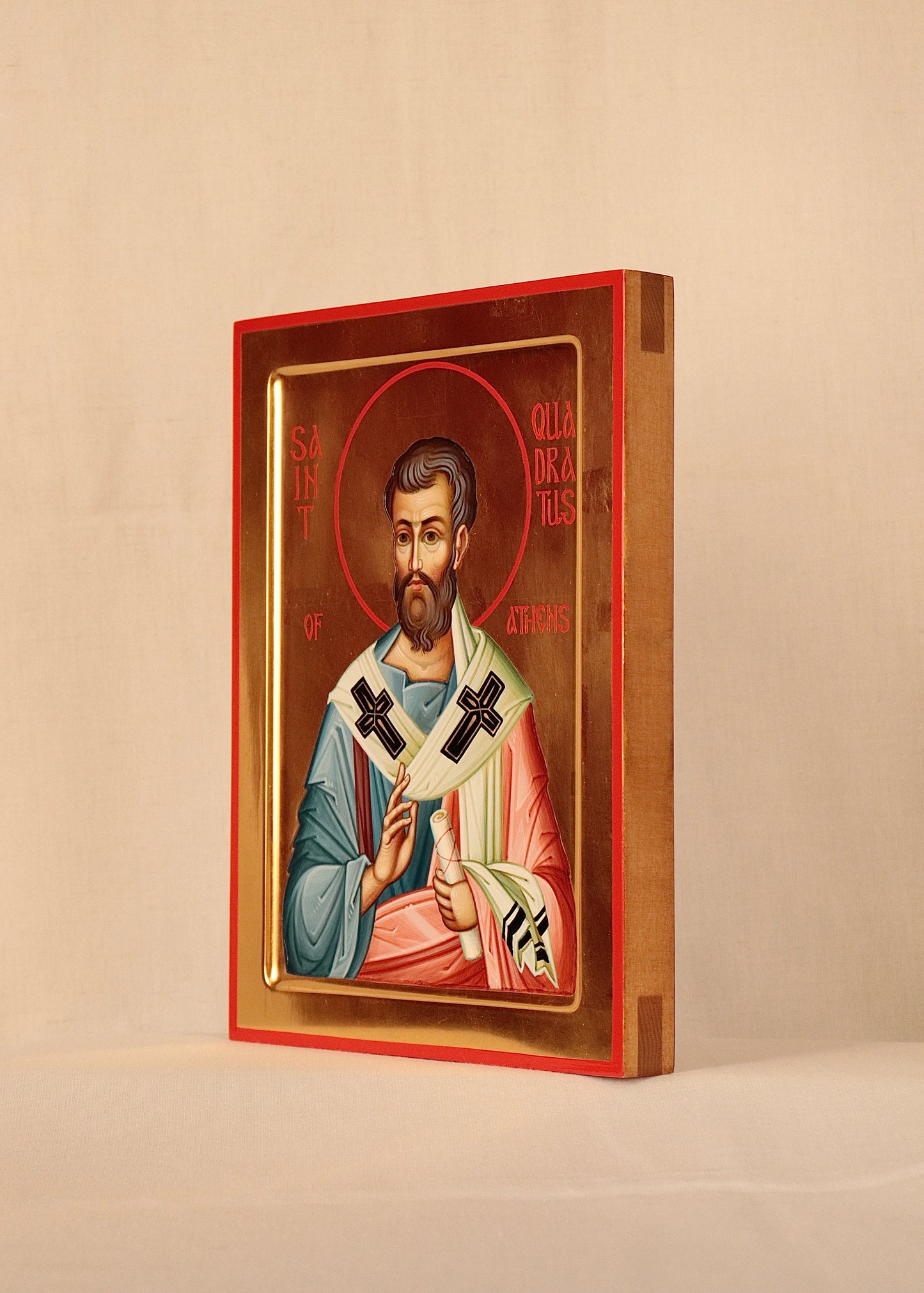 Hand-painted Icon of Saint Apostol Quadratus