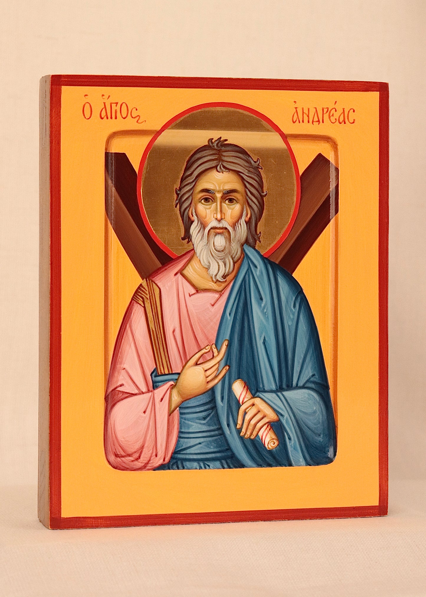 Hand-painted Icon of Saint Apostle Andrew