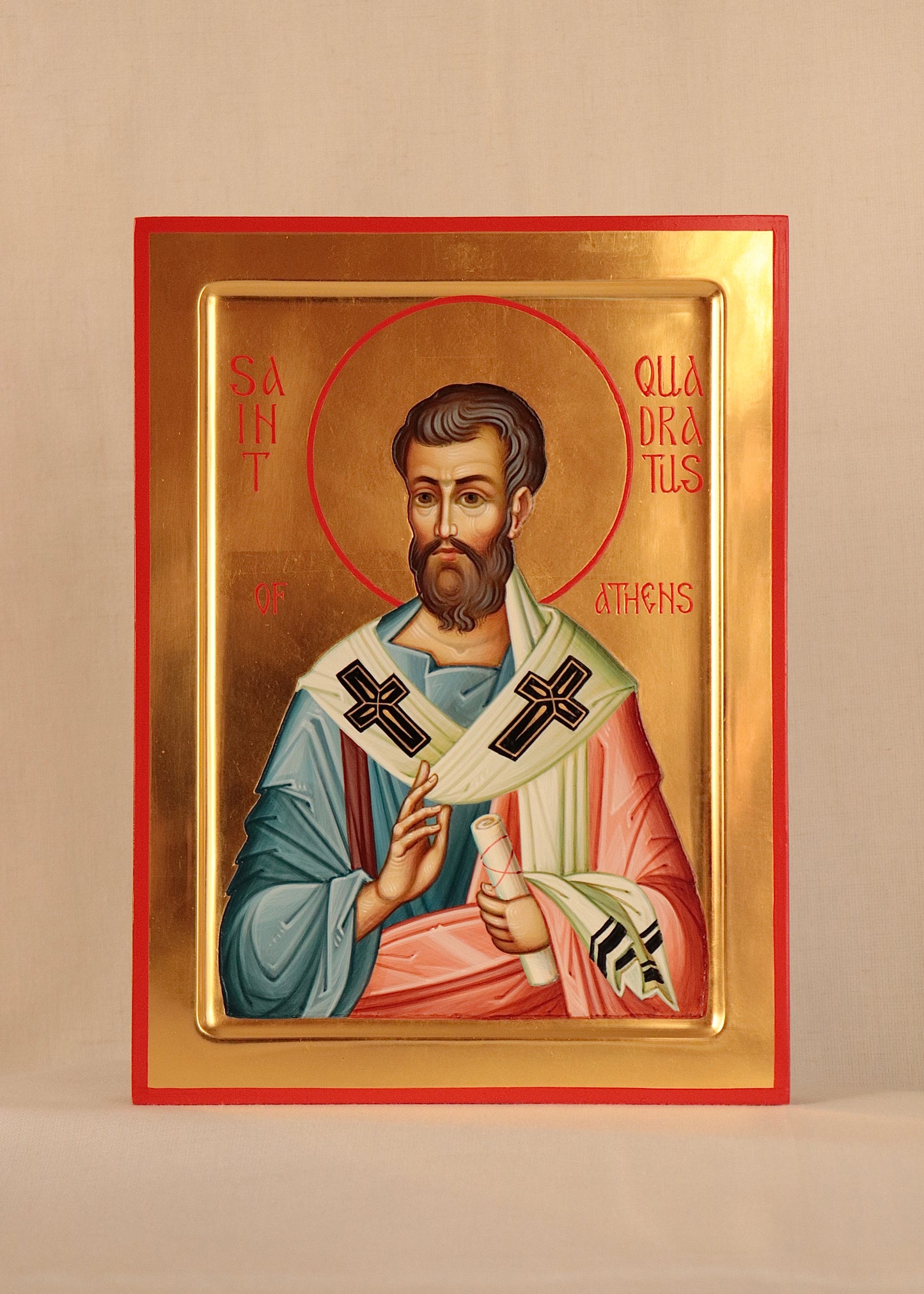 Hand-painted Icon of Saint Apostol Quadratus