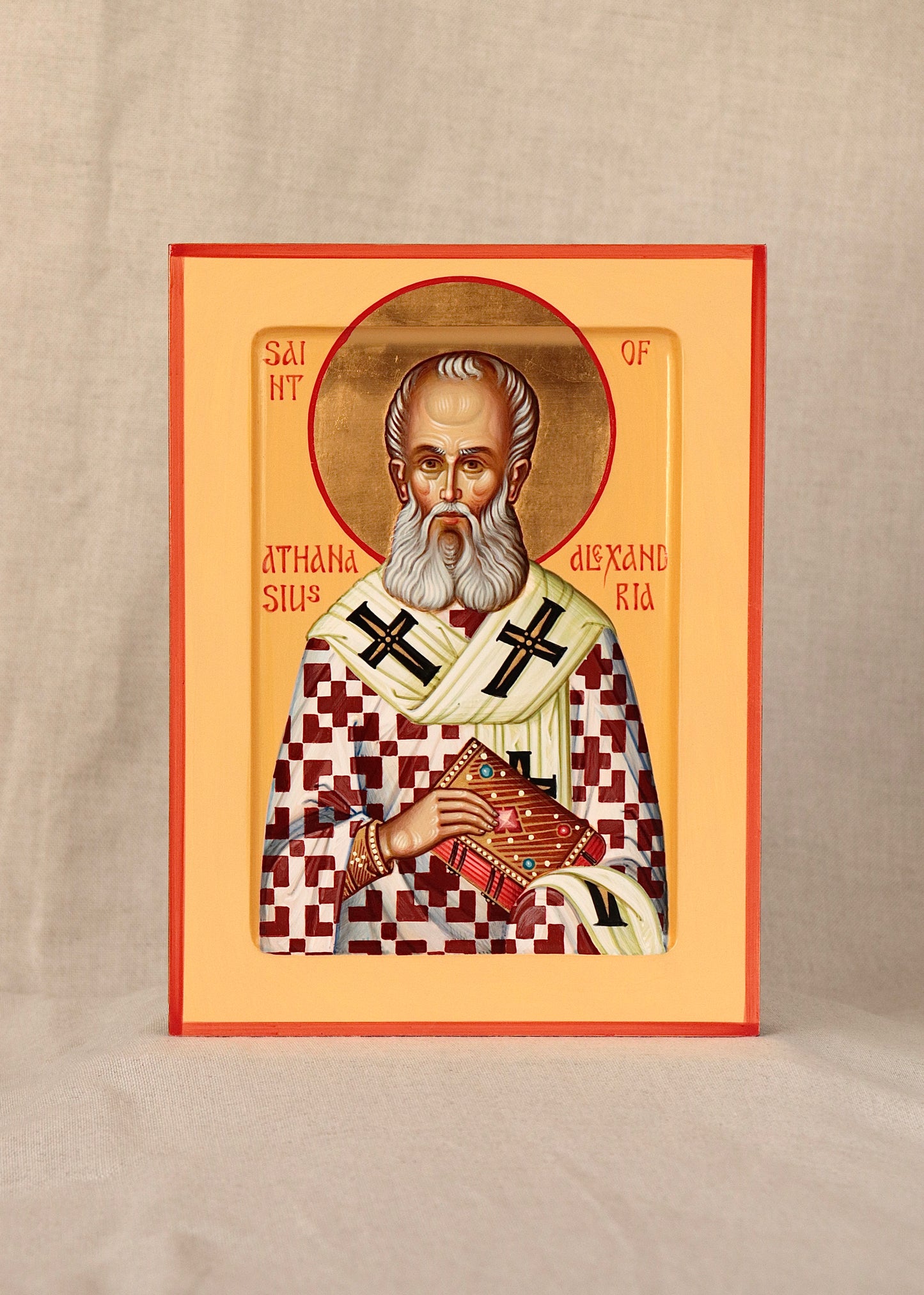 Hand-painted Icon of St. Athanasius  of Alexandria