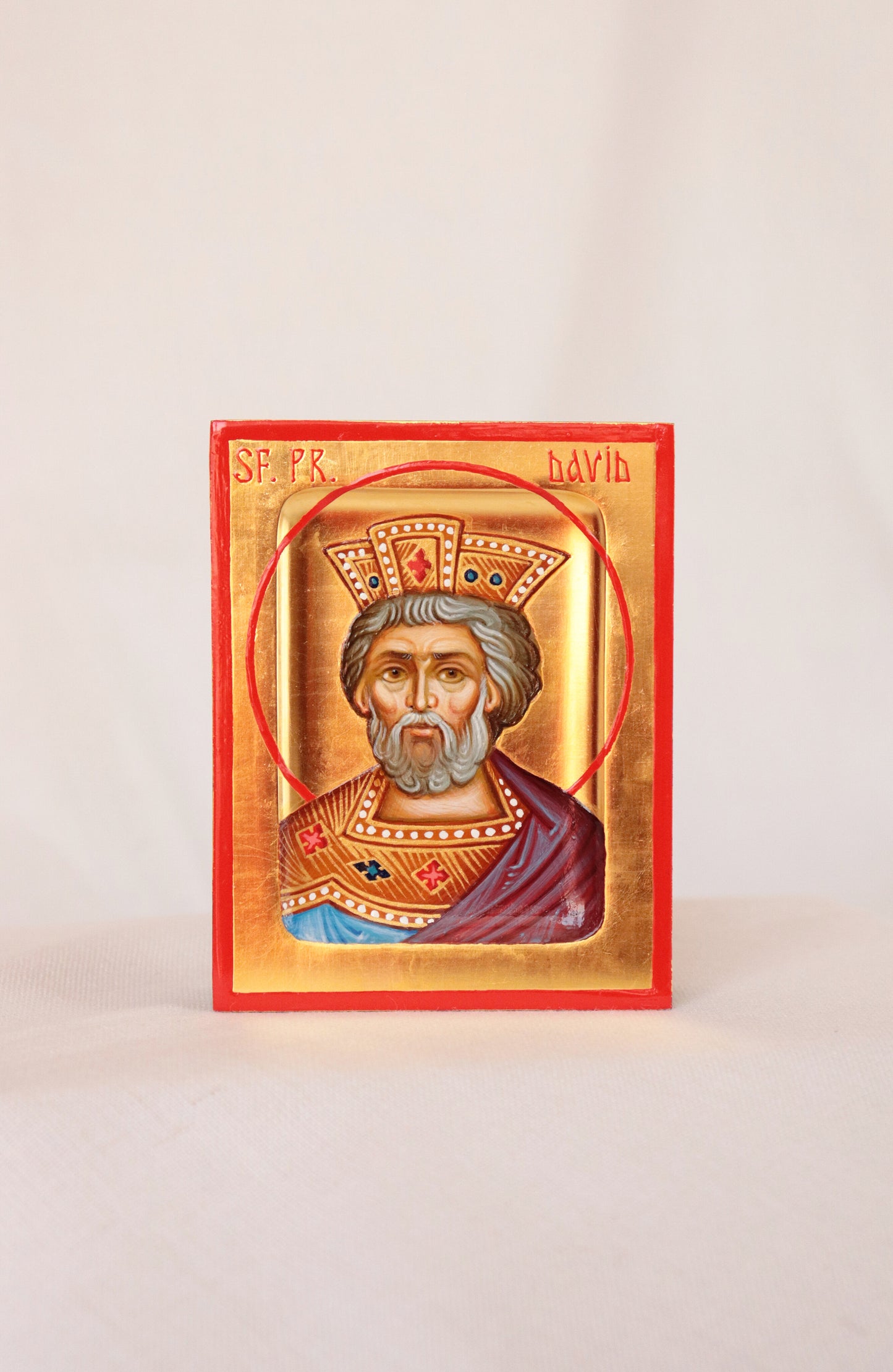 Hand-painted Icon of Saint Prophet King David