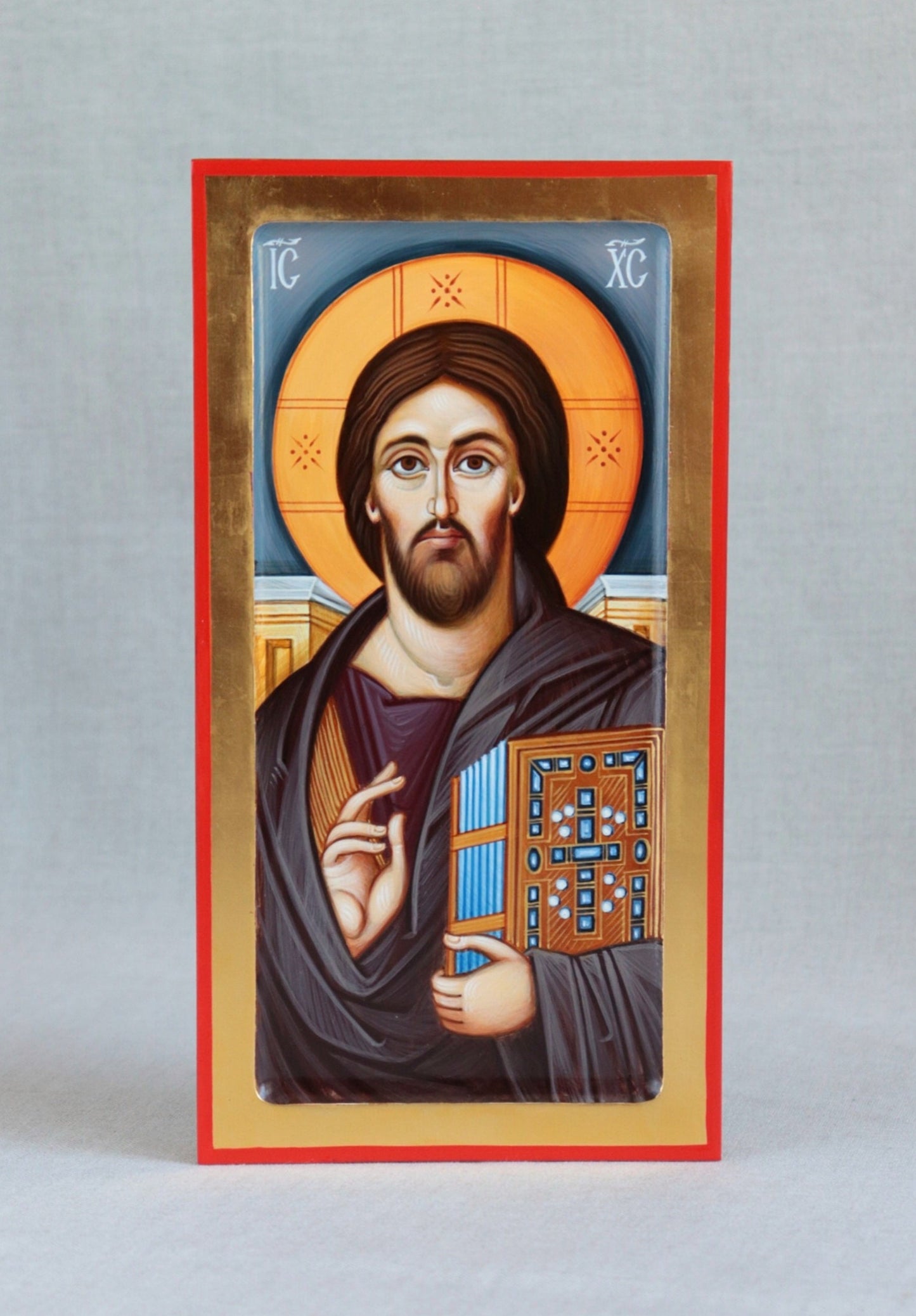 Hand-painted Icon of Christ Pantocrator