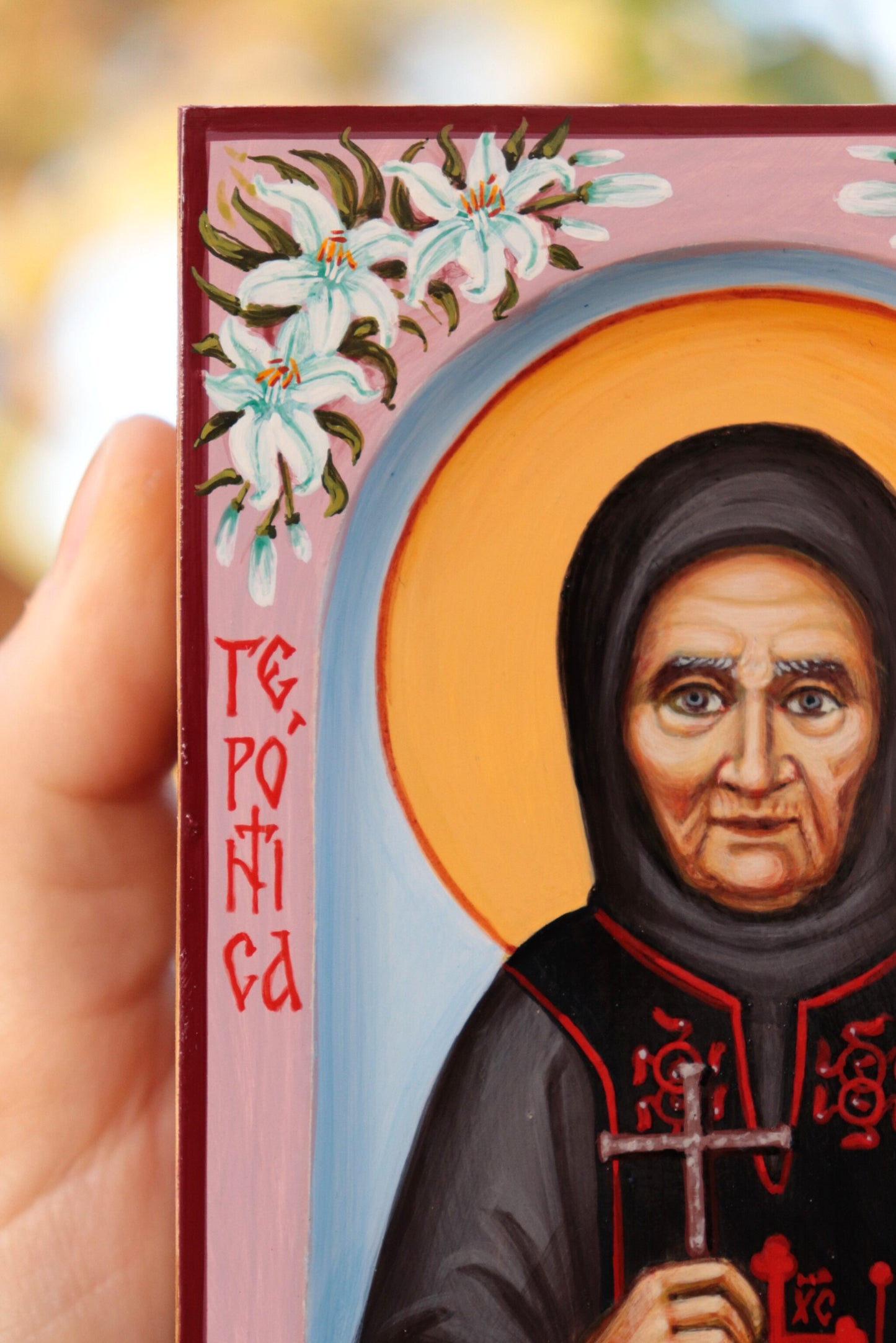 Hand-painted Icon of St.Galaktia