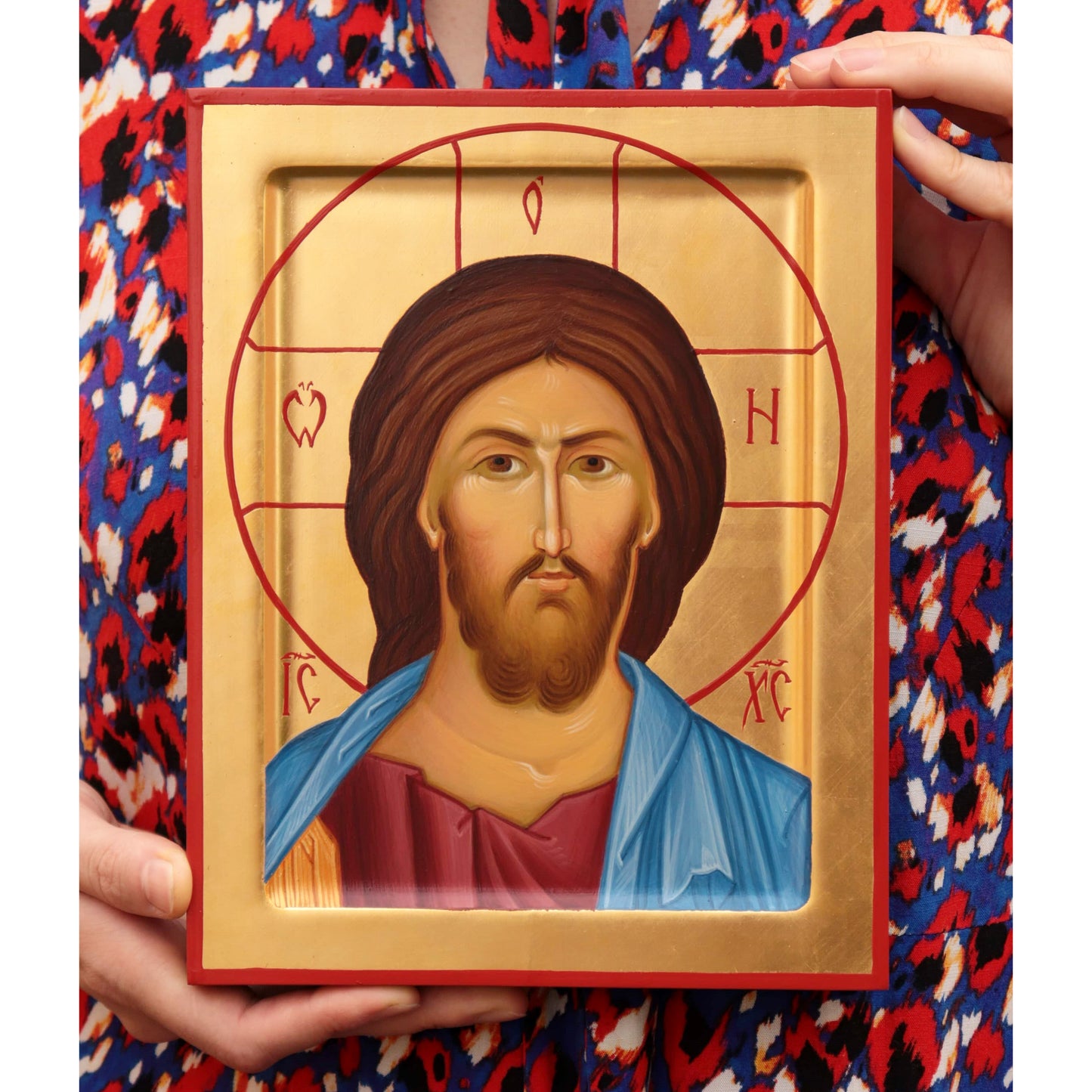 Hand-painted Icon of Christ the Pantocrator