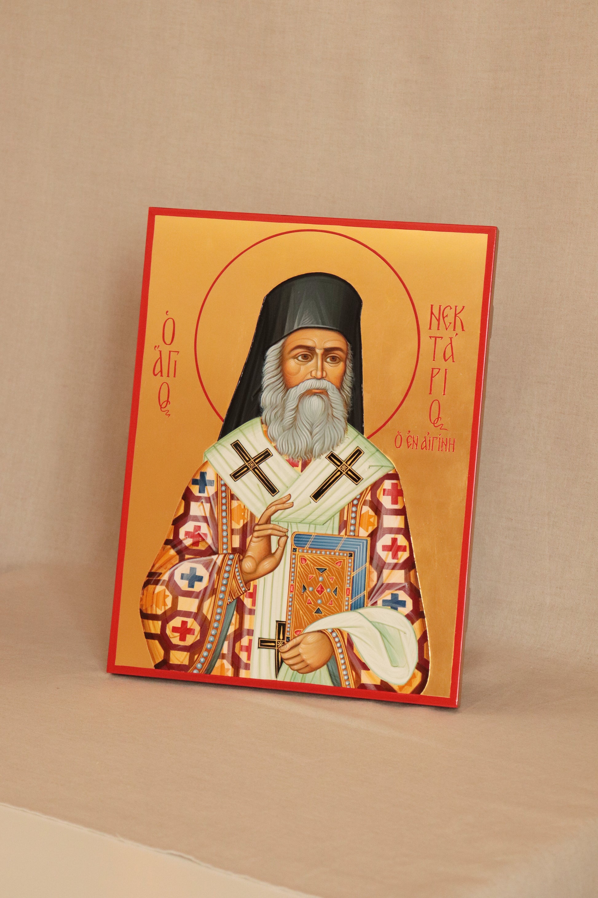 Hand-painted Icon of St. Nektarios of Aegina