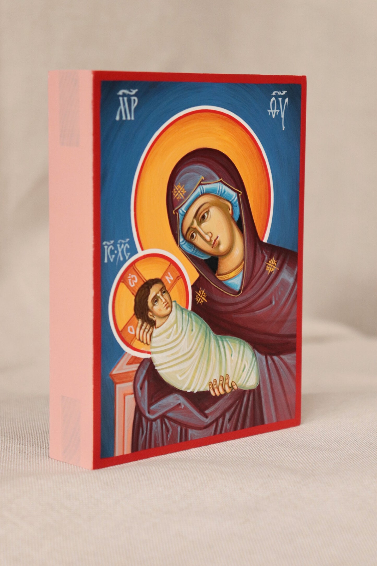 Hand-painted Icon of Nativity of Christ