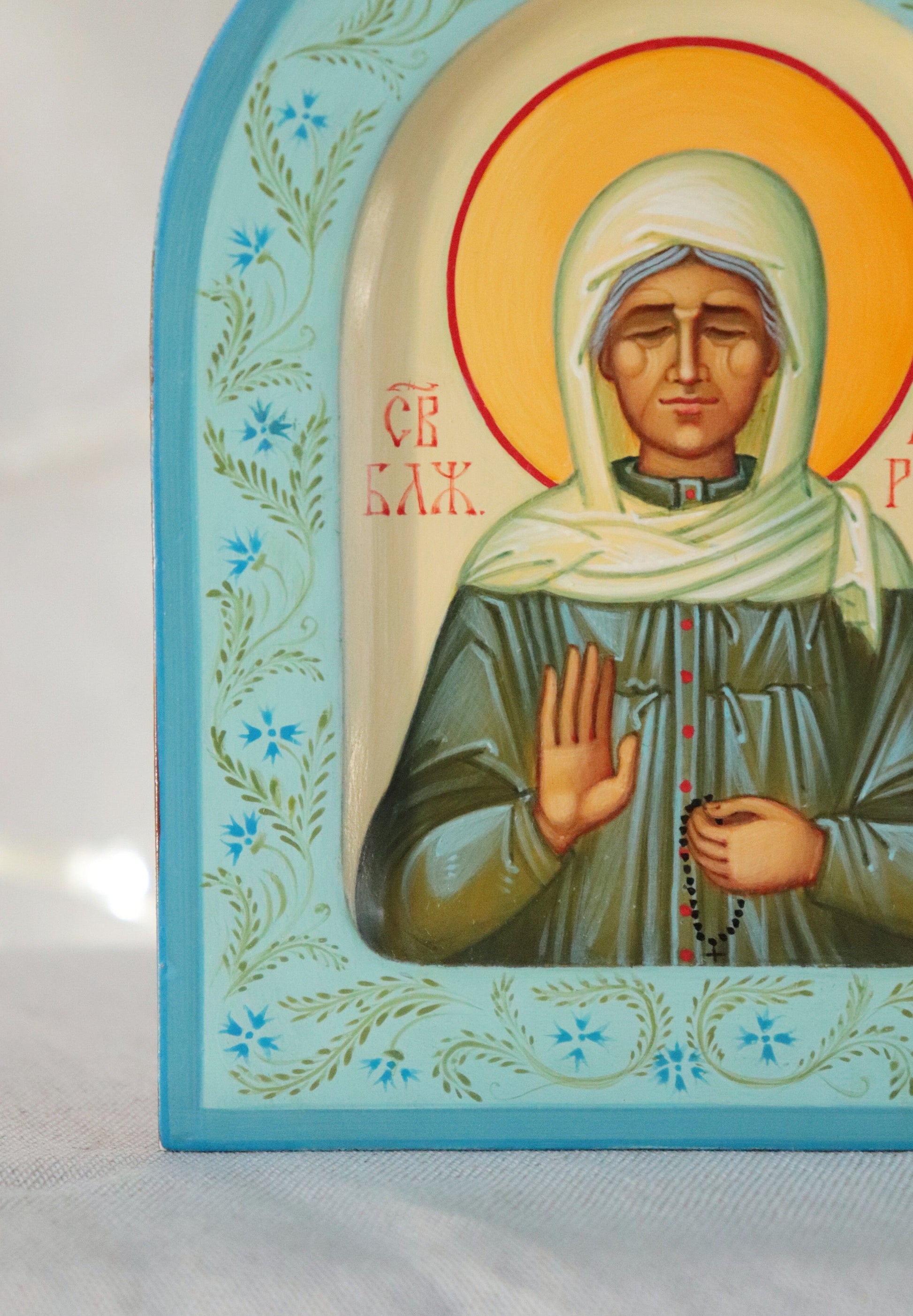 Hand-painted Icon of St. Matrona