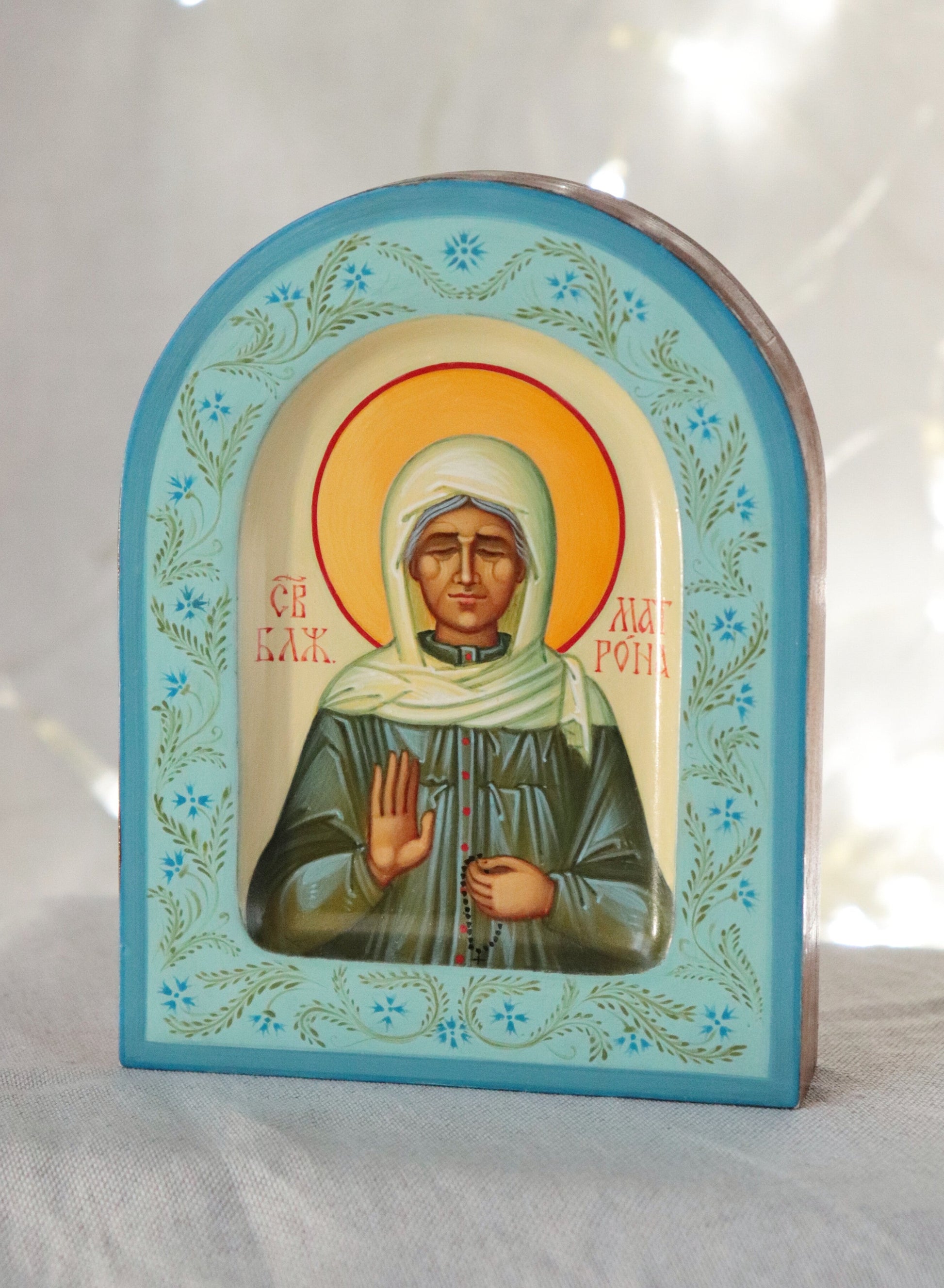 Hand-painted Icon of St. Matrona