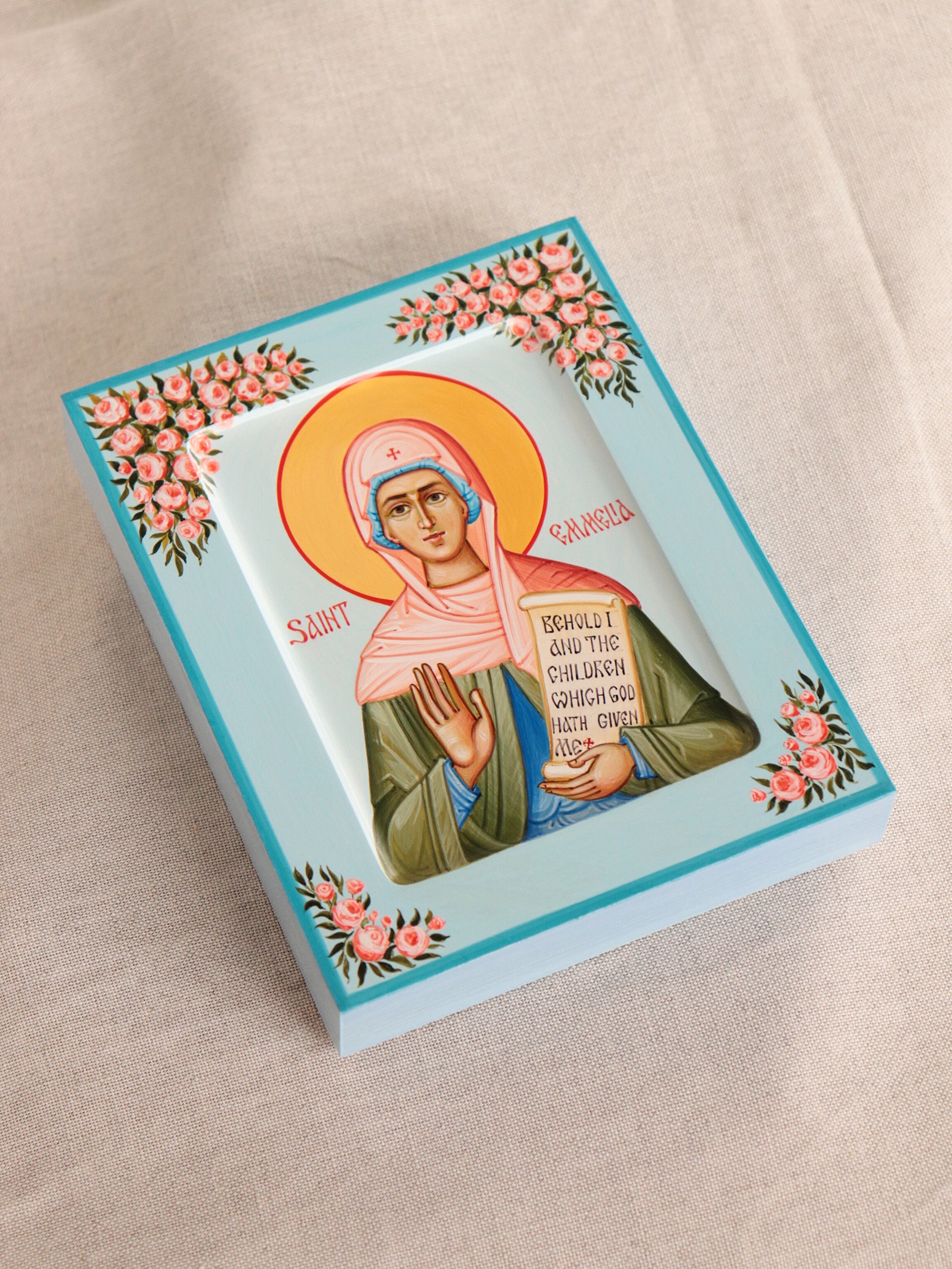 Hand-painted Icon of Saint Emilia