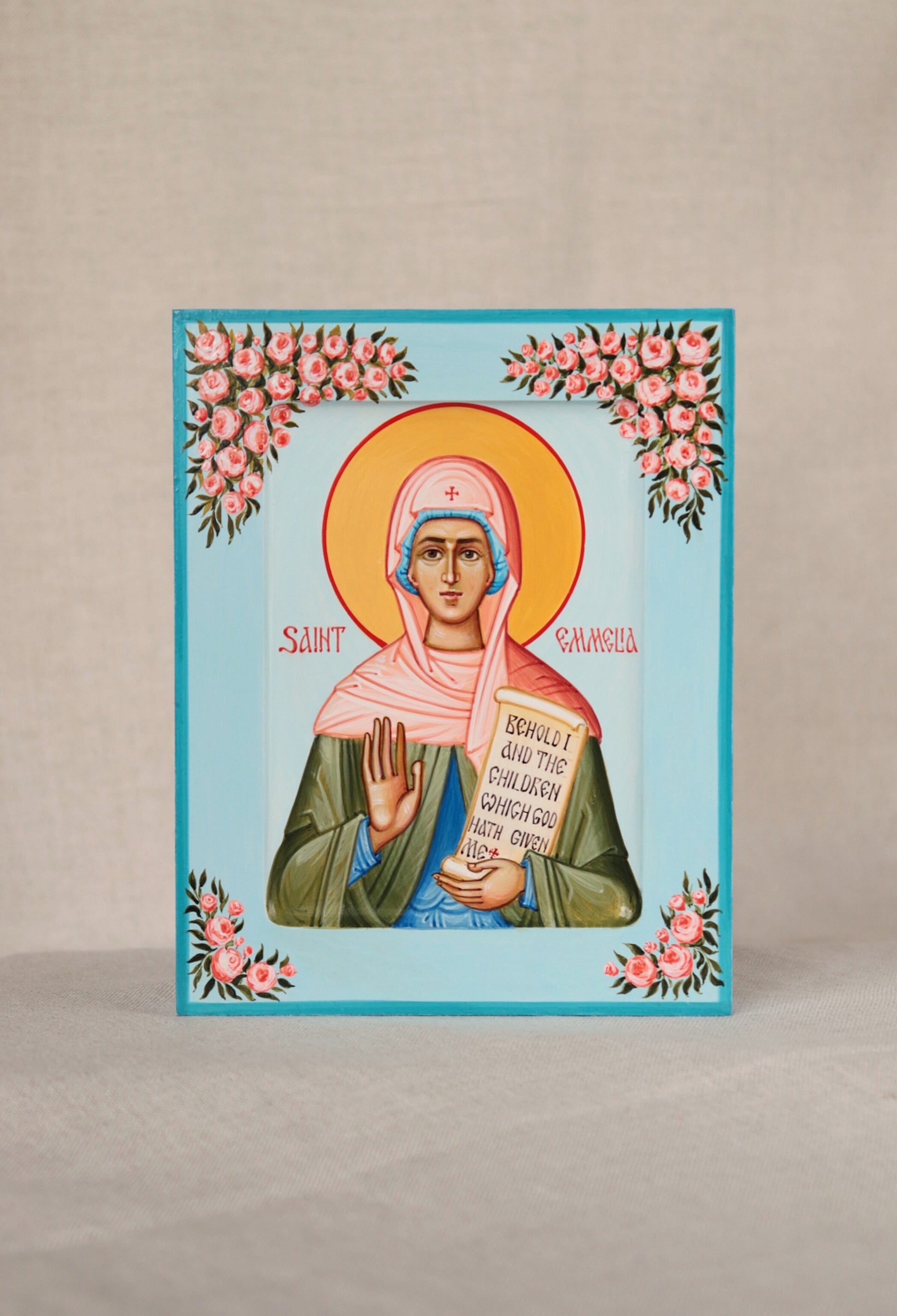 Hand-painted Icon of Saint Emilia