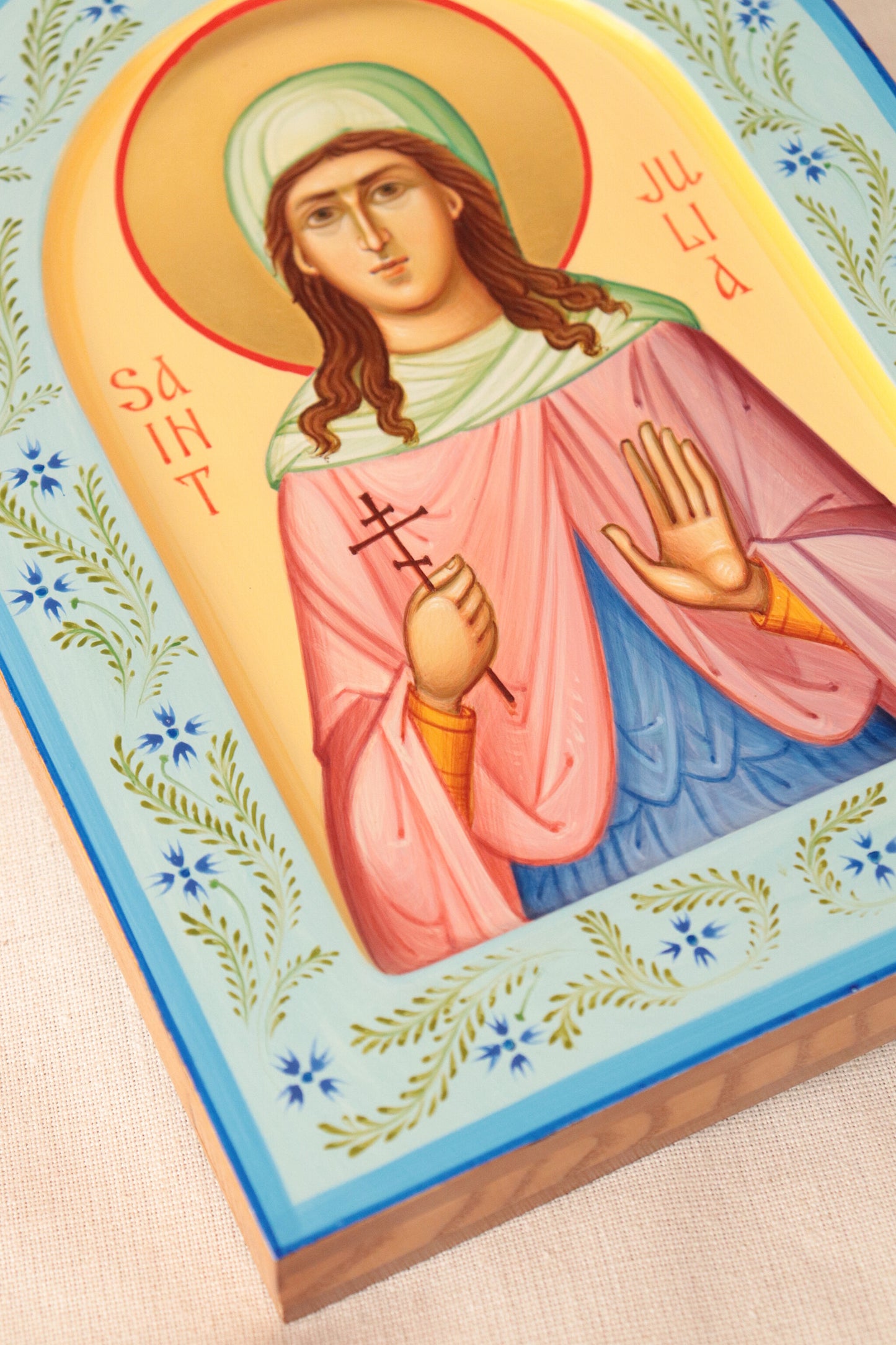 Hand-painted Icon of St. Julia of Carthage