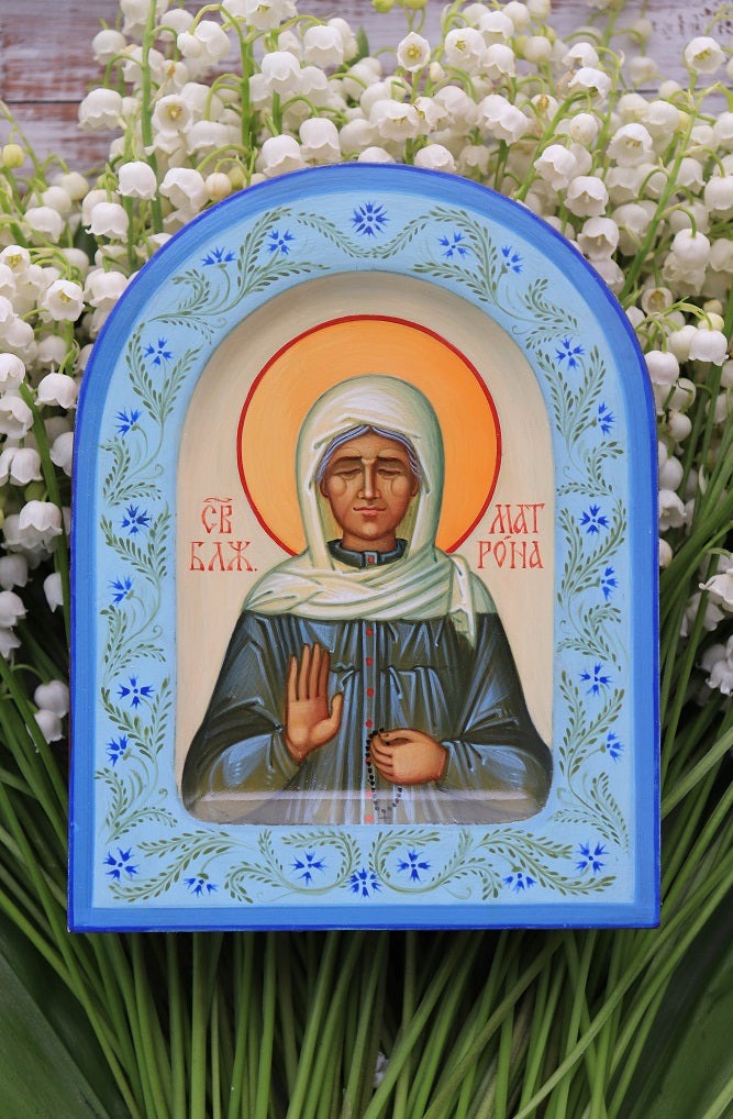 Hand-painted Icon of St. Matrona