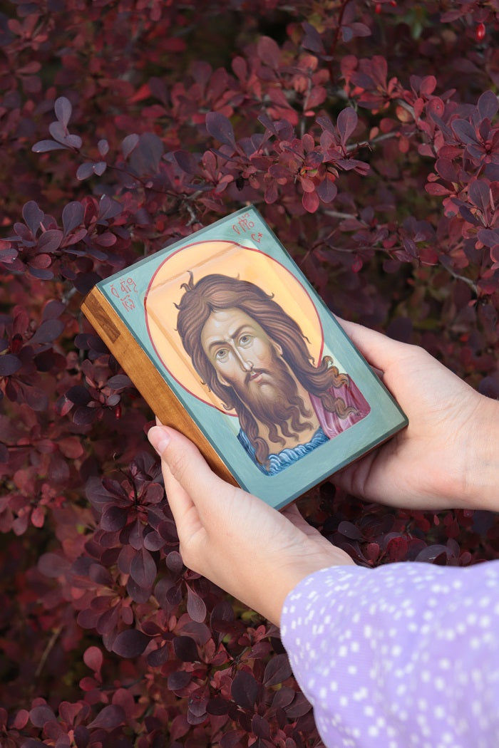 Hand-painted Icon of St. John the Baptist