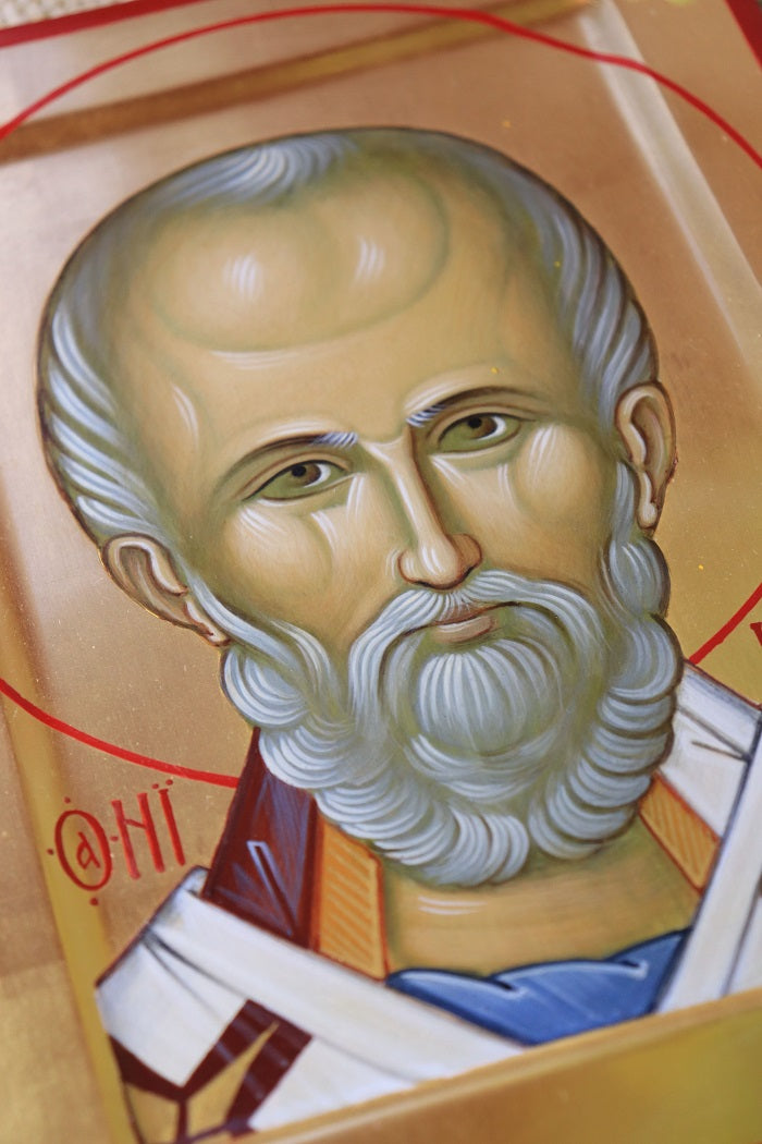 Hand-painted Icon of St. Nicholas the Wonderworker