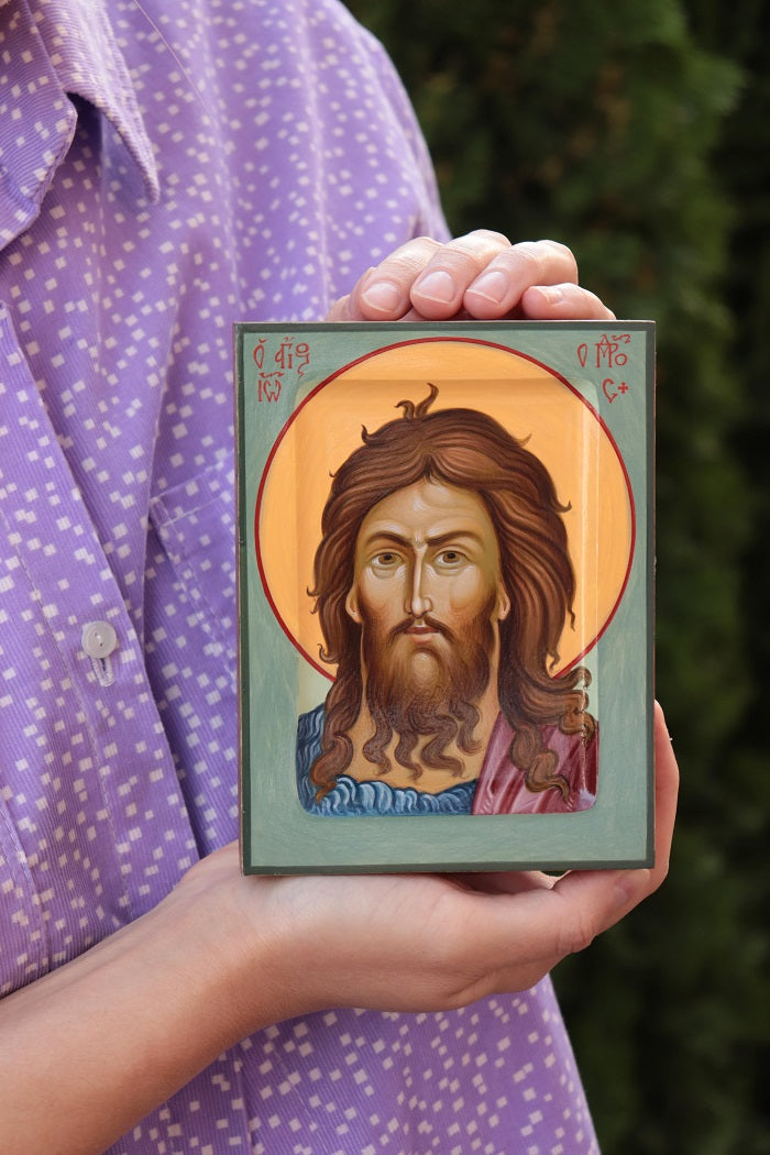 Hand-painted Icon of St. John the Baptist